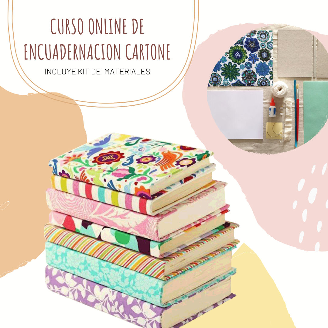 CURSO DE ENCUADERNACIÓN CARTONE (modalidad materiales - El Cubo